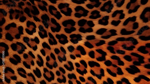 Vibrant and Detailed Image of Leopard Print Pattern on Textile