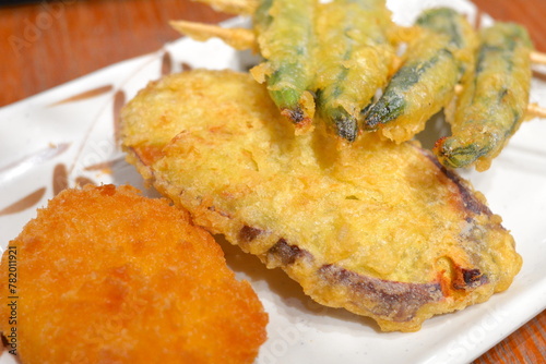 Tonkotsu udon with fried tempura
