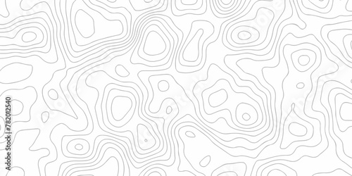 Topographic map. Geographic mountain relief. Abstract lines background. Contour maps. Vector illustration, Topo contour map on white background, Topographic contour lines vector map seamless pattern.