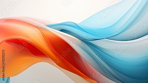 Abstract background with lines, waves and shapes