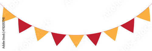 Free Download Carnival garland with flags. Decorative colorful party pennants for birthday celebration, festival and fair decoration - GFXLoad
