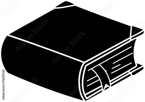 book illustration library silhouette store logo literature icon black education bookstore knowledge shelf study bookshelf school university outline stack shape science research information for vector