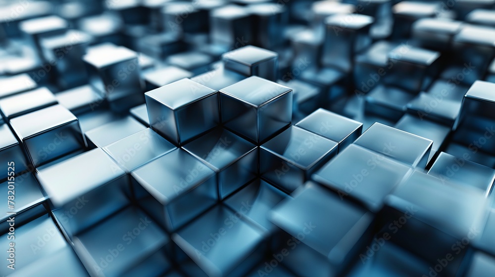 Abstract Geometric Shapes: A 3D vector illustration of a cube Abstract Geometric Shapes: A 3D vector illustration of a cube
