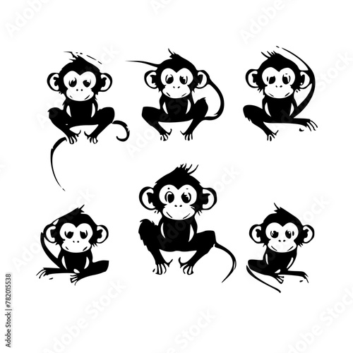 Monkey SVG  Monkey Cricut  Gorilla Svg  Monkey Clip Art  Monkey Png  Monkey Clipart  Gorilla Svg Bundle  Monkey Cut File  Monkey Silhouette  Safari Animals  Woodland Silhouette  African Animals  Line 