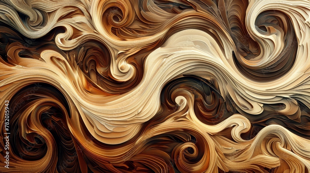 Abstract Patterns: A vector illustration of swirling, organic shapes in earthy tones Abstract Patterns: A vector illustration of swirling, organic shapes in earthy tones