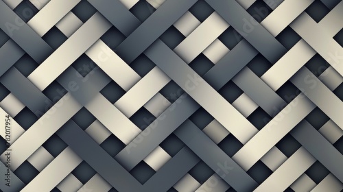 Geometric Patterns: A vector illustration featuring a seamless pattern