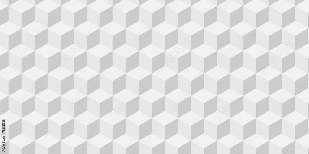 Vector minimal white cube geometric seamless background. Seamless blockchain technology pattern. Vector illustration pattern with blocks. Abstract geometric design print of cubes pattern. Vector minimal white cube geometric seamless background. Seamless blockchain technology pattern. Vector illustration pattern with blocks. Abstract geometric design print of cubes pattern.