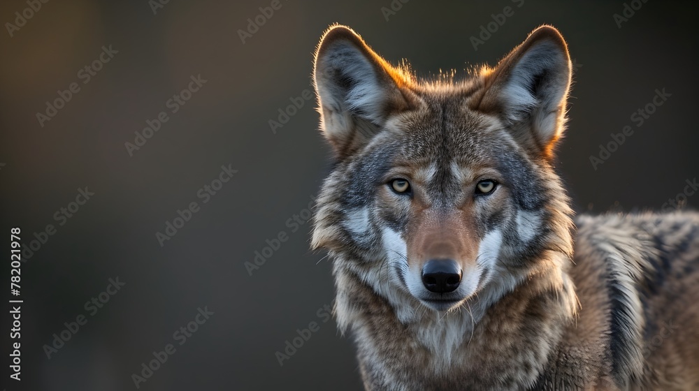 Close up Portrait of a Majestic Red Wolf a Symbol of America s Wild Heritage and Conservation Success