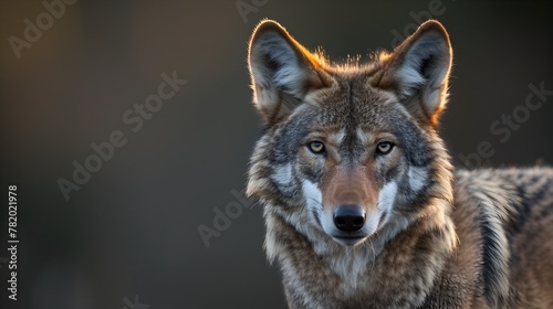 Close up Portrait of a Majestic Red Wolf a Symbol of America s Wild Heritage and Conservation Success