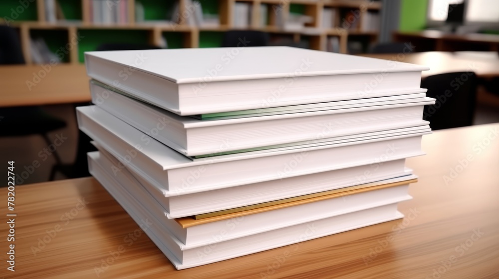 Crisp blank textbooks, primed for learning Crisp blank textbooks, primed for learning