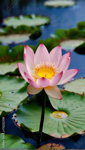 pink water lily