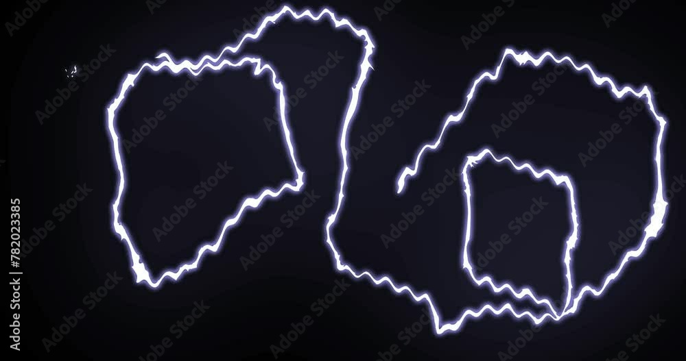 Line elements with glow effect. To customize colors use all non-linear editing tools.