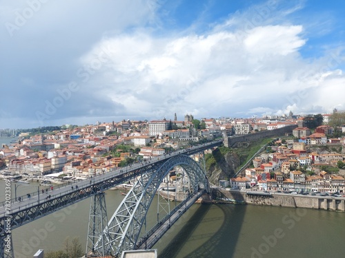 Porto, city, buildings, river, water, viewpoint, view, bridge, houses, cityescape, trees, boats, boat, street, outdoor, travel, destination, tourism