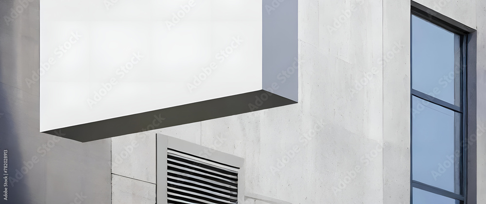 3d render. blank store sign, empty restaurant signboard mockup, square shop outdoor logo presentation ad minimal exterior. 3d render. blank store sign, empty restaurant signboard mockup, square shop outdoor logo presentation ad minimal exterior.