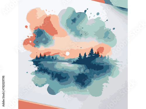 Beautiful splash of watercolor vector Poster Abstract Colorful Watercolor Vector  Images, Colorful Abstract Watercolor Background 