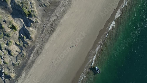 Magdelene Bay Puerto Chale Sand Dunes Marguerite Island Aerial photo