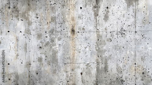 A grungy concrete wall background with rough texture and industrial feel. Generative AI.