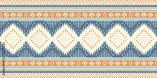 Navajo tribal vector seamless pattern. Native American ornament. Ethnic South Western decor style. Boho geometric ornament. Vector seamless pattern. Mexican blanket, rug. Woven carpet illustration