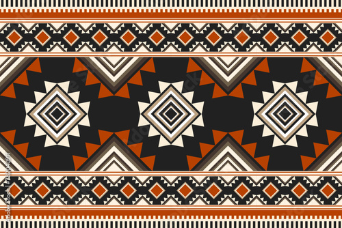 Ethnic pattern.beautiful pattern. folk embroidery,bohemian style,aztec geometric art ornament print.ethnic abstract Inkatha art.Seamless fabric.design for fabric, carpet, wallpaper, clothing	