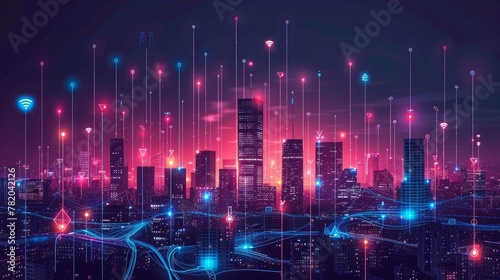 Smart city and wireless communication network  Background Abstract
