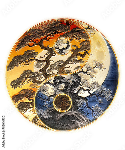 Yin Yang Tree of Life Sun Moon Harmony