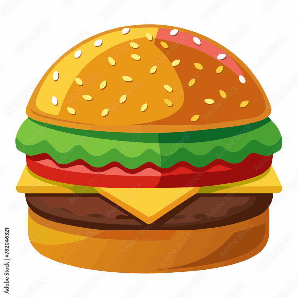 hamburger on white background hamburger on white background