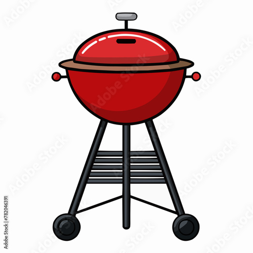 barbecue grill isolated on white