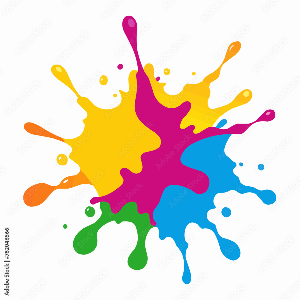 colorful splashes illustration