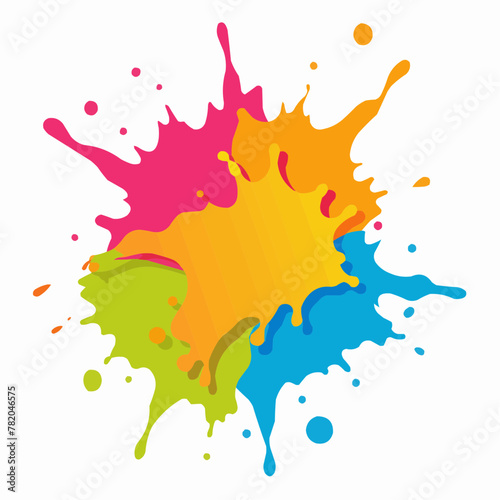 colorful splashes illustration