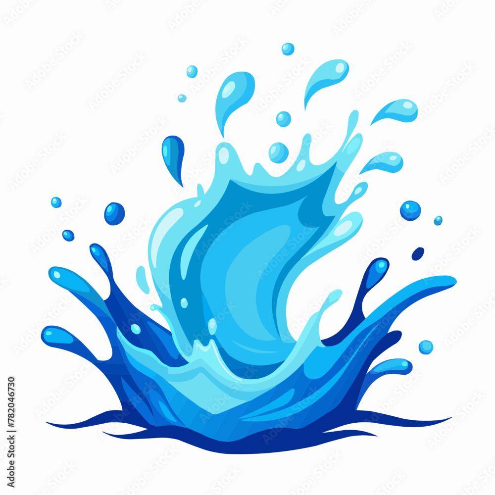 water splash isolated on white water splash isolated on white