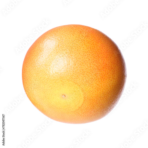 Citrus fruit. One fresh ripe grapefruit isolated on white