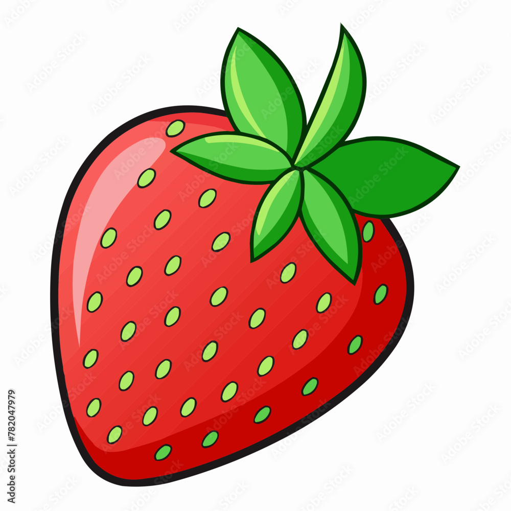 Obraz premium strawberry illustration