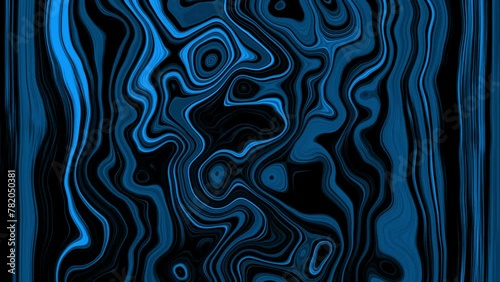 Stylish 3D Abstract Animation Color Wavy Smooth Wall. Wavy Reflection Surface Macro. Trendy Colorful Fluid Abstraction Flow. Concept Multicolor Liquid Pattern. Beautiful Gradient Texture