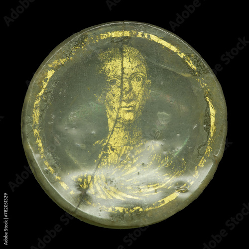 Ancient Roman portrait. Gold glass © dimamoroz