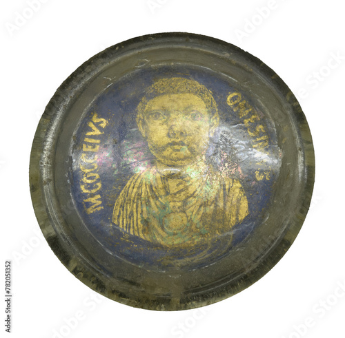 Ancient Roman portrait. Gold glass © dimamoroz