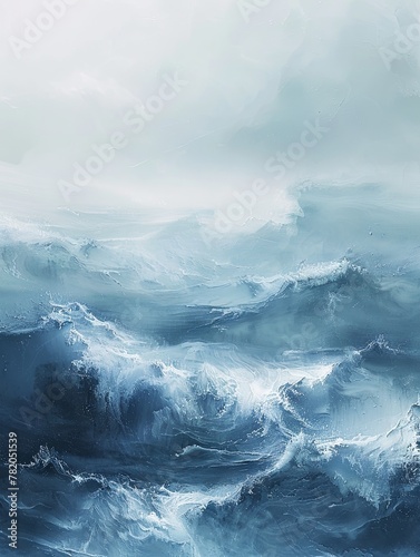 Soft and subtle background featuring muted tones inspired by the ocean waves. © taelefoto