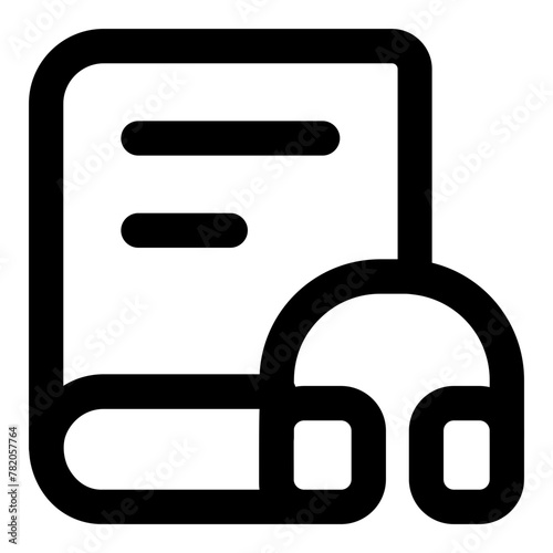 audiobook vector illustration asset element