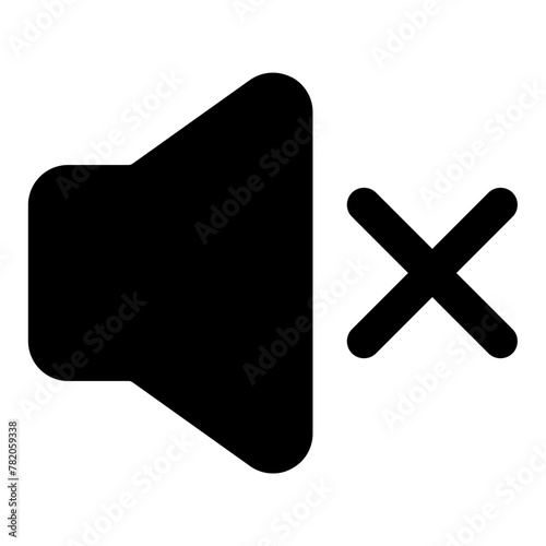 mute vector illustration asset element