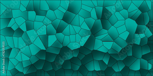 3D abstract broken glass quartz vonoroi diagram background. papercut design geometric retro tiles  pattern vintage vector background.