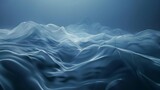 3D Rendering of Minimalist Abstract Blue Background with Foggy Wind AI Image