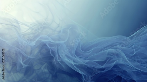Minimalist Abstract Cold Background with Foggy Wind, Presented in 3D AI Image