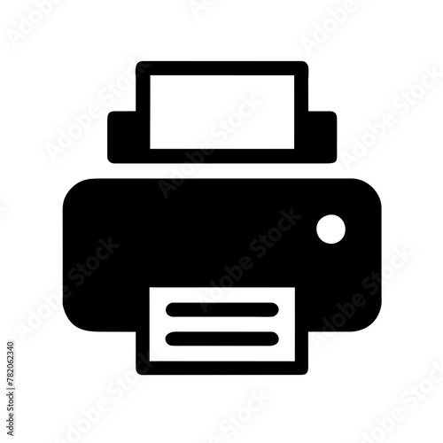 Fax Machine icon vector graphics element silhouette sign symbol illustration on a Transparent Background