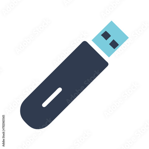 USB Drive icon vector graphics element silhouette sign symbol illustration on a isolated Background