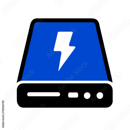 Hard Drive icon vector graphics element silhouette sign symbol illustration on a isolated Background