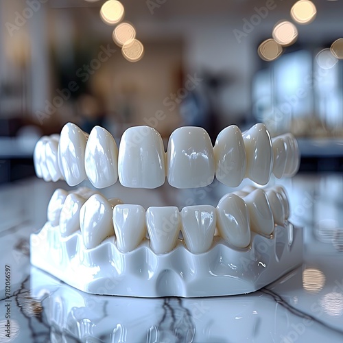 Human tooth jaw model for dental patient education