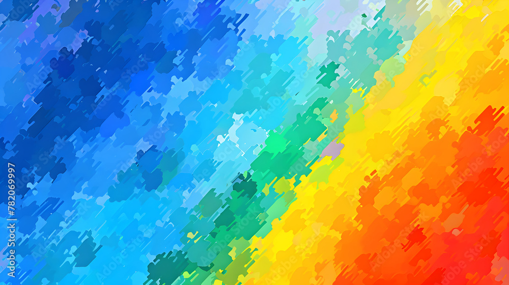 Obraz premium Solid color background with abstract mosaic patterns.