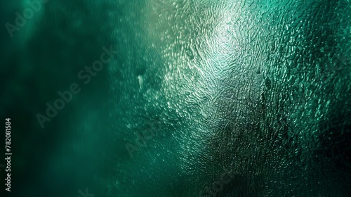 Dark green mint sea teal jade emerald turquoise light blue abstract background. Color gradient blur. Rough grunge grain noise. Brushed matte shimmer. Metallic foil effect  photo