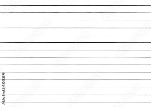 Sloppy hand drawn lines. Black horizontal stripes isolated on transparent background. Thick and thin.