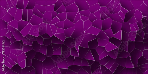 3D abstract broken glass quartz vonoroi diagram.Geometric retro broken tiles pattern background.Seamless pattern vintage vector background. 