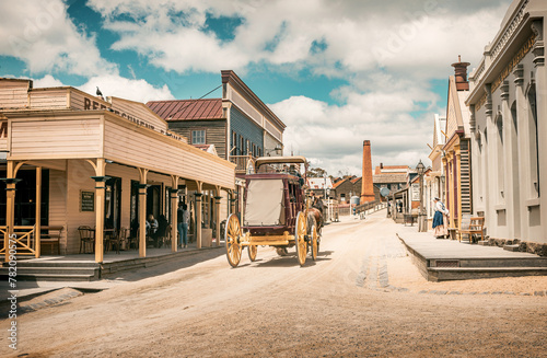 Replica of an Old mining town in Sovereign Hill in Ballarat, Australia